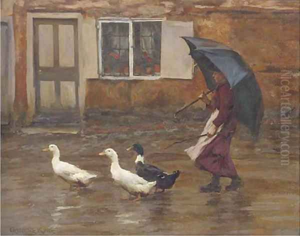 Returning home Oil Painting by William Gunning King