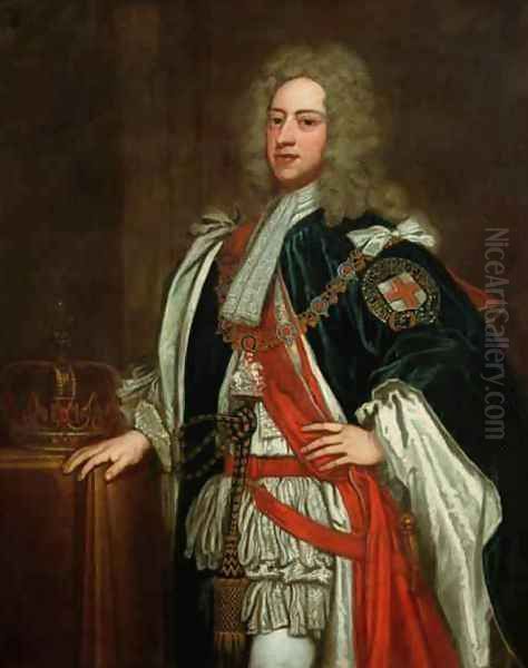 George II 1683-1760 Oil Painting by George Knapton