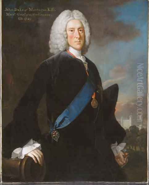 General John 2nd Duke of Montagu Oil Painting by George Knapton