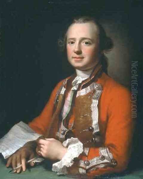 Lieutenant Colonel James Adolphus Oughton 1720-80 Oil Painting by George Knapton