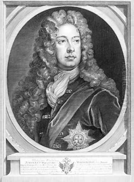 John Churchill 1650-1722 1st Duke of Marlborough Oil Painting by Sir Godfrey Kneller