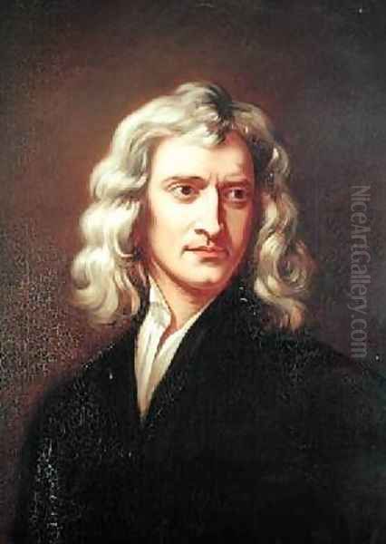 Sir Isaac Newton 1642-1723 2 Oil Painting by Sir Godfrey Kneller