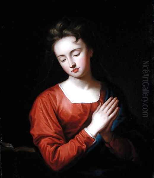 Portrait of a Lady as Mary Magdalene Oil Painting by Sir Godfrey Kneller