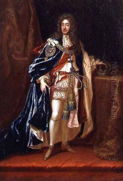 Portrait of James II 1633-1701 Oil Painting by Sir Godfrey Kneller