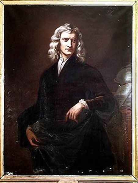 Sir Isaac Newton 1642-1723 Oil Painting by Sir Godfrey Kneller