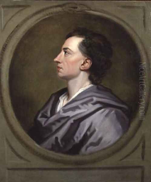 Portrait of Alexander Pope 2 Oil Painting by Sir Godfrey Kneller