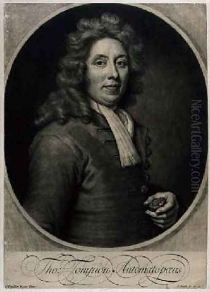 Portrait of Thomas Tompion 1639-1713 Oil Painting by Sir Godfrey Kneller