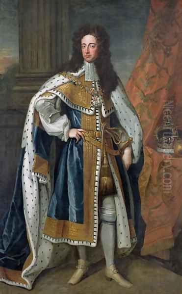 Portrait of William III 1650-1702 of Orange 2 Oil Painting by Sir Godfrey Kneller