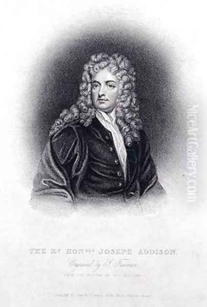 The Rt Hon Joseph Addison Oil Painting by Sir Godfrey Kneller