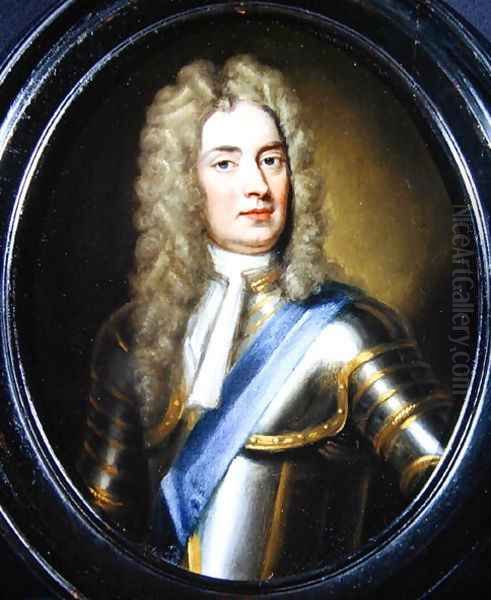 Portrait of John Churchill 1650-1722 Duke of Marlborough Oil Painting by Sir Godfrey Kneller