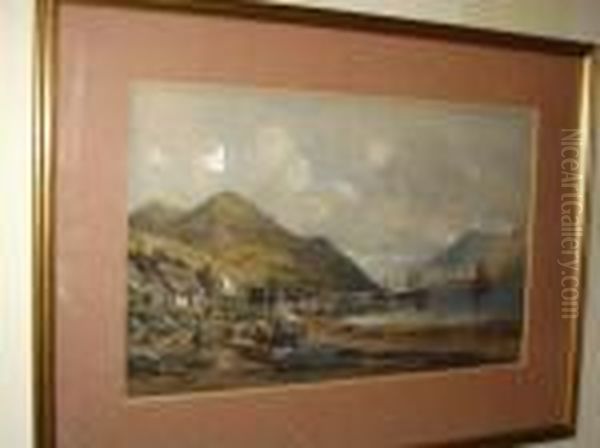 Arroquhar Oil Painting by Edward William Cooke