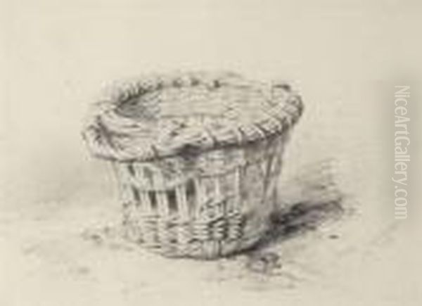 Dutch Turf Basket Oil Painting by Edward William Cooke