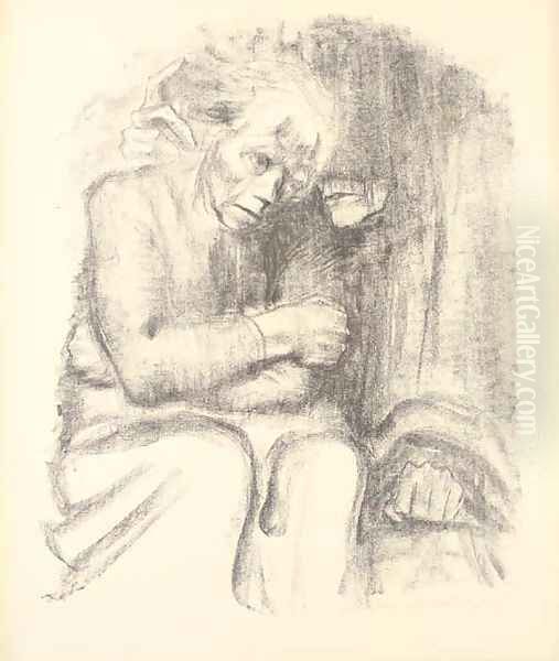 Abschied und Tod Oil Painting by Kathe Kollwitz