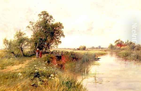 On the Thames near Wallingford Oil Painting by Henry John Kinnaird