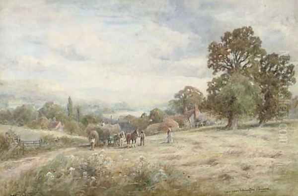 View near Ashington, Sussex Oil Painting by Henry John Kinnaird