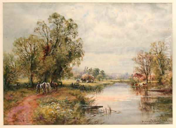 Thames near Wallingford Oil Painting by Henry John Kinnaird