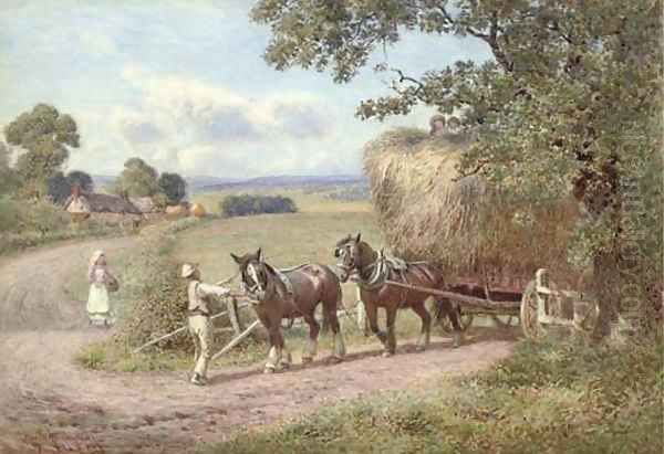 Directing the haycart Oil Painting by Joseph Kirkpatrick