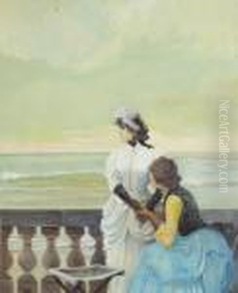 Escena Romantica Oil Painting by Vittorio Matteo Corcos