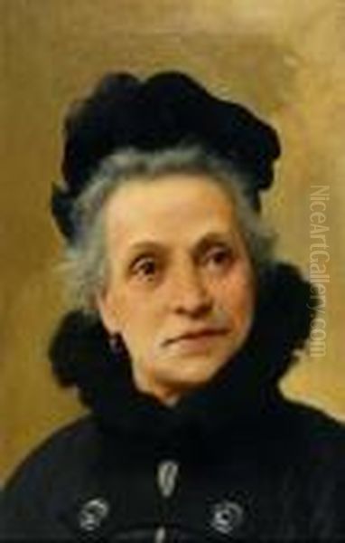 Ritratto Disignora Oil Painting by Vittorio Matteo Corcos