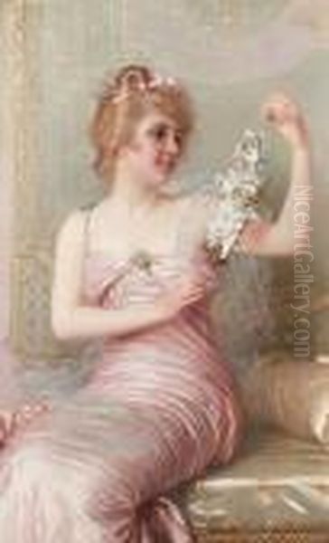 The Plaything Oil Painting by Vittorio Matteo Corcos