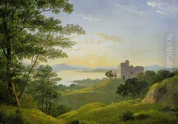 Sunset in the Western Highlands Oil Painting by John Knox