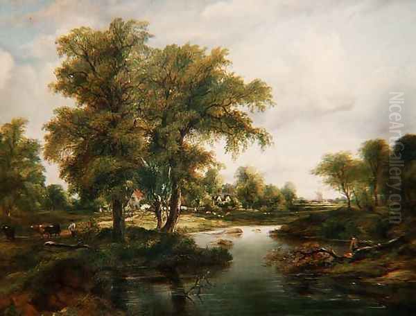 River Scenes Oil Painting by Herbert King