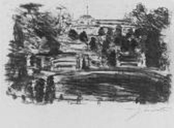 Sanssouci (s. 284) Oil Painting by Lovis (Franz Heinrich Louis) Corinth