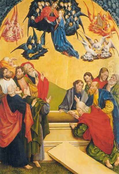 Assumption of the Virgin before 1457 Oil Painting by Johann Koerbecke