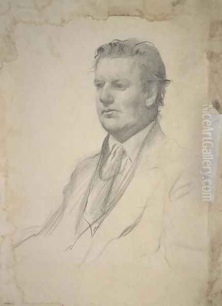 Portrait of John Logie Baird 1888-1946 Oil Painting by James Kerr-Lawson