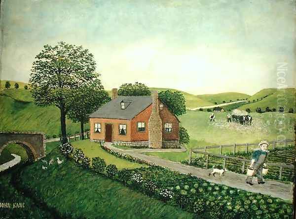 The Farm Oil Painting by John Kane