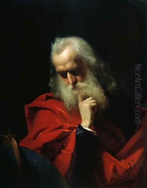 Galileo Galilei 1564-1642 Oil Painting by Ivan Petrovich Keler-Viliandi