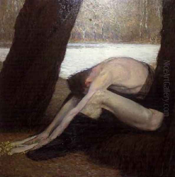 Despair Oil Painting by Max Kurzweil