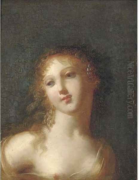 Study of a classical maiden Oil Painting by Angelica Kauffmann