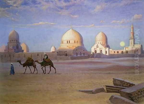 Tombs of the Khalifs Cairo Oil Painting by Robert George Talbot Kelly