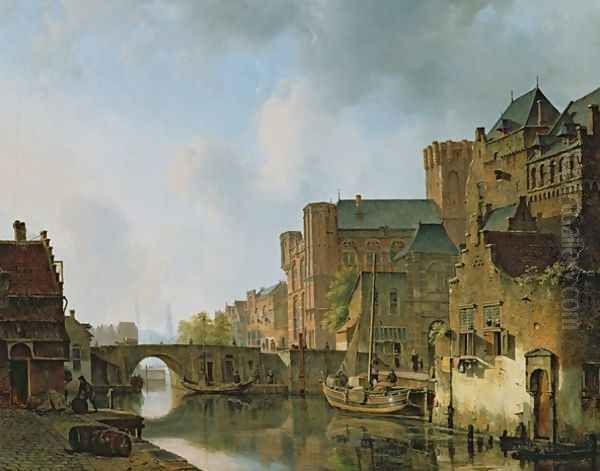 Townscape Oil Painting by Kasparus Karssen