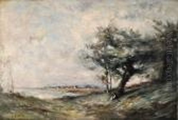 Paesaggio Oil Painting by Jean-Baptiste-Camille Corot