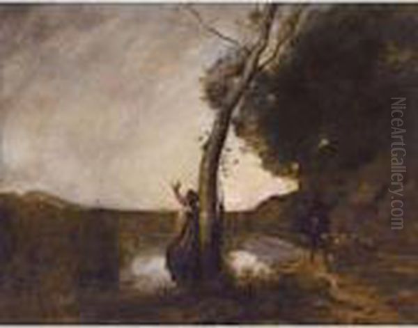 L'etoile Du Berger Oil Painting by Jean-Baptiste-Camille Corot