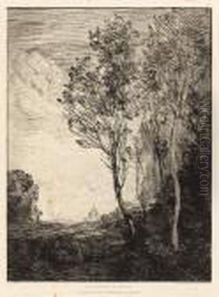 Souvenir D'italie Oil Painting by Jean-Baptiste-Camille Corot