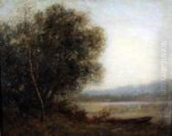 Paesaggio Oil Painting by Jean-Baptiste-Camille Corot