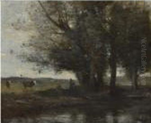 Souvenir Des Dunes De Scheveningue Oil Painting by Jean-Baptiste-Camille Corot