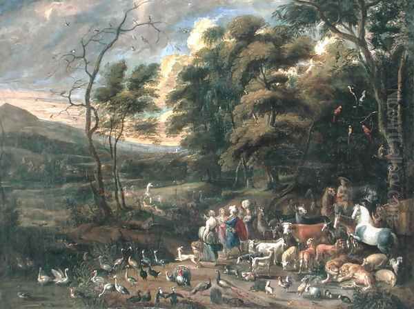 Noah and the Animals Oil Painting by Jan van Kessel