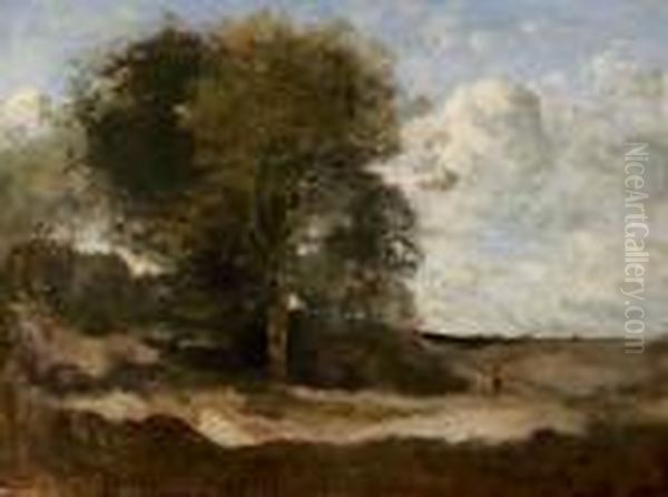 L'orange Oil Painting by Jean-Baptiste-Camille Corot