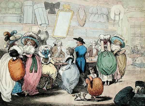 A Milliners Shop Oil Painting by Kingsbury, Henry