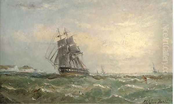 Running down the Channel Oil Painting by Adolphus Knell