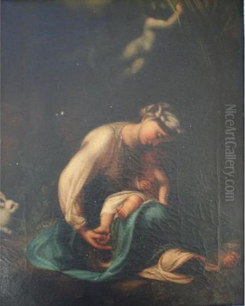 La Zingarella Oil Painting by Correggio, (Antonio Allegri)