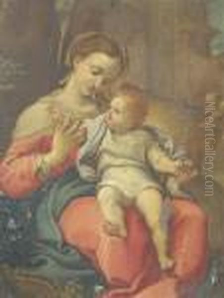 Virgin And Child Oil Painting by Correggio, (Antonio Allegri)