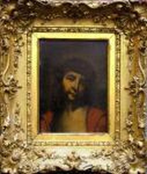 Portrait Of Christ Oil Painting by Correggio, (Antonio Allegri)