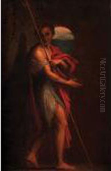 Saint John The Baptist Oil Painting by Correggio, (Antonio Allegri)