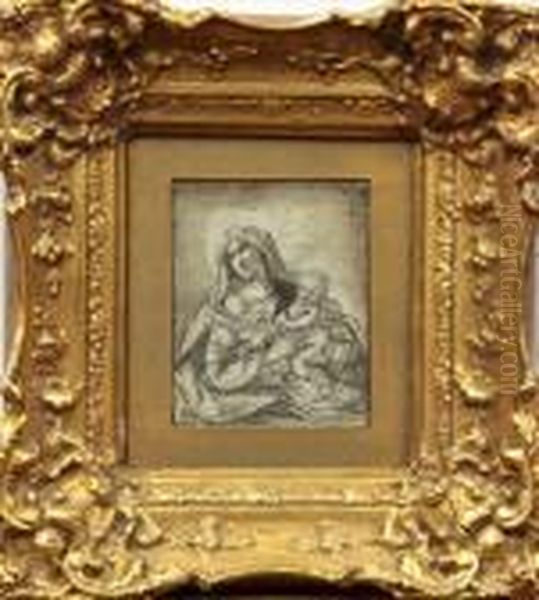 Virgin And Child Oil Painting by Correggio, (Antonio Allegri)