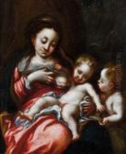 The Madonna And Child Oil Painting by Correggio, (Antonio Allegri)